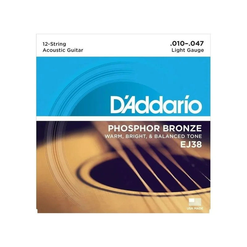 D’Addario EJ38 Phosphor Bronze 12 Strings Light 10-47