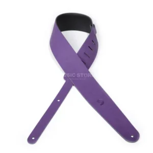 D’Addario Guitar Strap 25VLC04 Purple Cantanella Leather Collection
