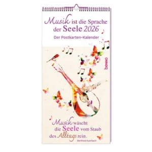 Postkartenkalender 2026 »Musik ist die Sprache der Seele«