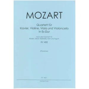 Mozart, W. A.: Klavierquartett Es-Dur nach KV 452