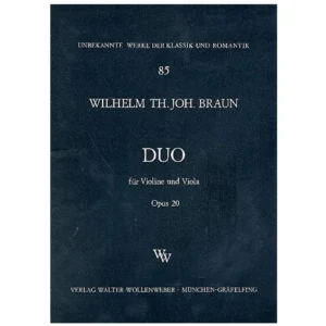 Braun, W. Th J.: Duo Op. 20