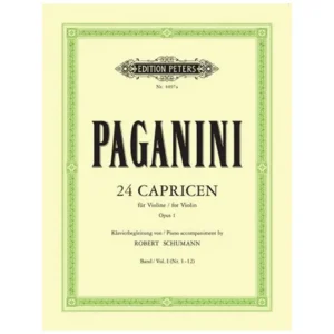 Paganini, N.: 24 Capricen Op. 1 Band 1 (Nr. 1-12) – Klavierbegleitung