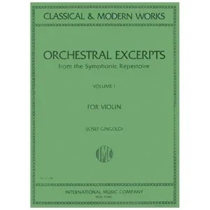 Gingold, J.: Orchestral Excerpts from the Symphonic Repertoire Band 1