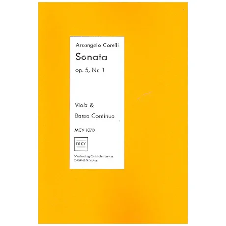 Corelli, A.: Violasonata Op. 5/1