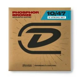 Dunlop dap1047j acoustic phosphor bronze, light set/12