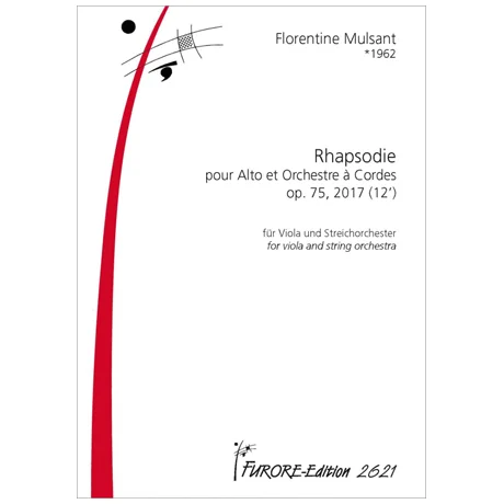 Mulsant, F.: Rhapsodie pour Alto et Orchestre à Cordes Op. 75