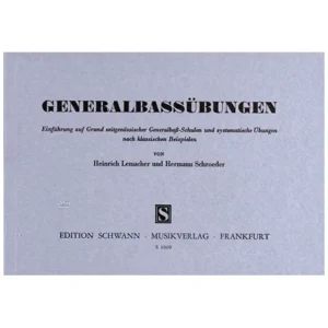Lemacher, H./Schroeder, H.: Generalbassübungen