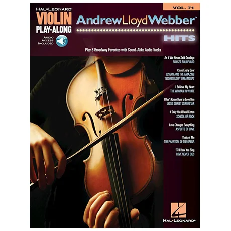 Andrew Lloyd Webber Hits for Violin (+Online Audio)