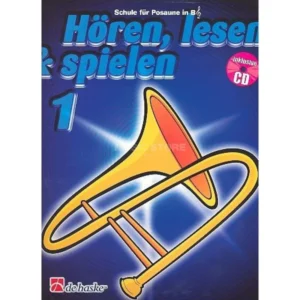 De Haske Hören, lesen, spielen, Band 1 Posaune in B, Buch & CD