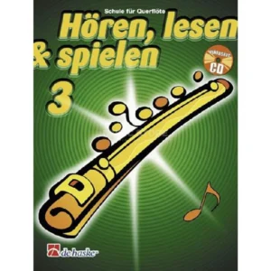 De Haske Hören, lesen, spielen, Band 3 Querflöte, Buch & CD