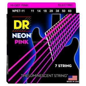 DR NPE7-11 11-60 HiDef Neon Pink 7-String