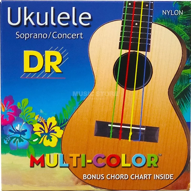 DR UMCSC Ukulele Soprano Strings Multi-Color