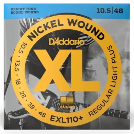 D’addario EXL110+ nickel wound regular light plus 10.5-48
