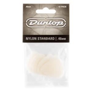 Dunlop JD-44P.46 Nylon Standard Picks 12-Pack 0.46mm (White)