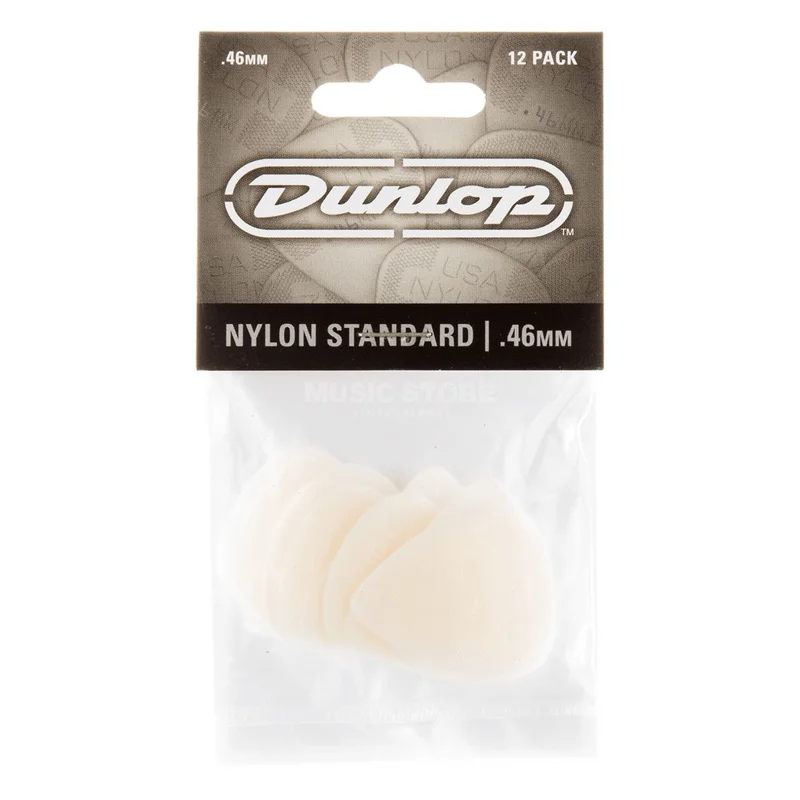 Dunlop JD-44P.46 Nylon Standard Picks 12-Pack 0.46mm (White)