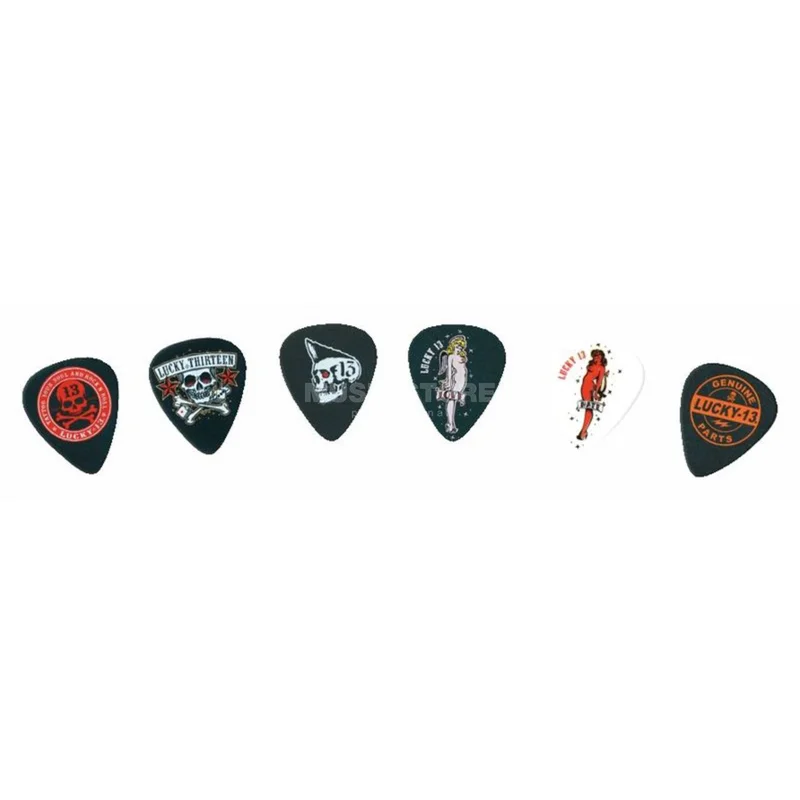 Dunlop Lucky 13 II Plektrum, 1,00 mm 6er-Set, Series II