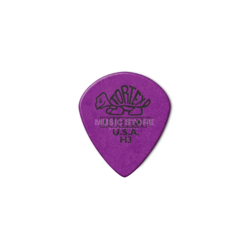 Dunlop Tortex Jazz Plektren H3 violet spitz, 36er Set Nachfüllpack