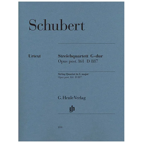 Schubert, F.: Streichquartett G-Dur Op.posth.161 D887