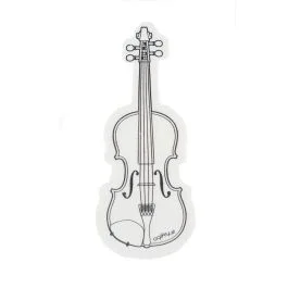 Gomma bianca agifty a forma di violino 6,1×2,3 cm