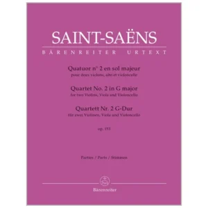 Saint-Saëns, C.: Streichquartett Nr. 2 Op. 153 G-Dur