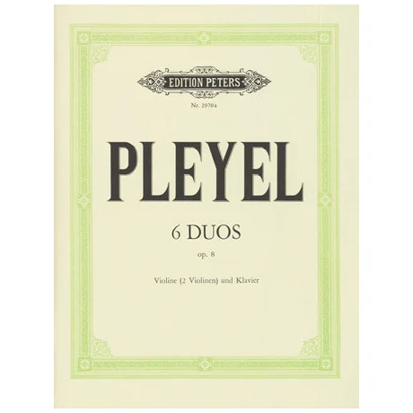 Pleyel, I. J.: 6 Duos Op. 8