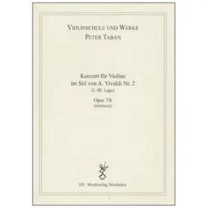 Taban, P.: Konzert im italienischen Barockstil Op. 7/b