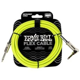 Ernie Ball Cavo Jack/Jack angolare 3,05 mt Flex Cable green | Cavalli Musica