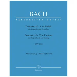Bach, J. S.: Cembalokonzert Nr. 5 BWV 1056 f-Moll