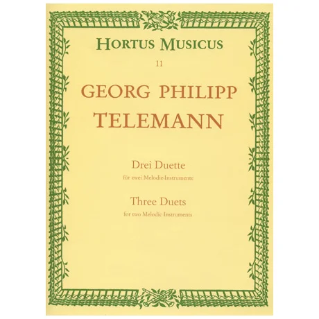 Telemann, G. Ph.: Drei Duette