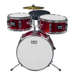 Eko Drums ed-100 drum kit metallic red – 3 pezzi