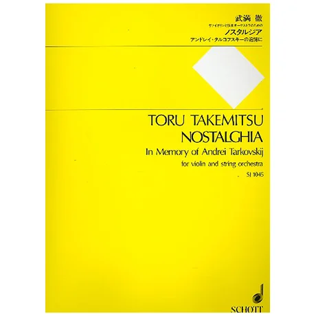 Takemitsu, T.: Nostalghia
