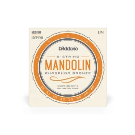 Corde mandolino D`Addario EJ74 phosphor bronze medium 11-40