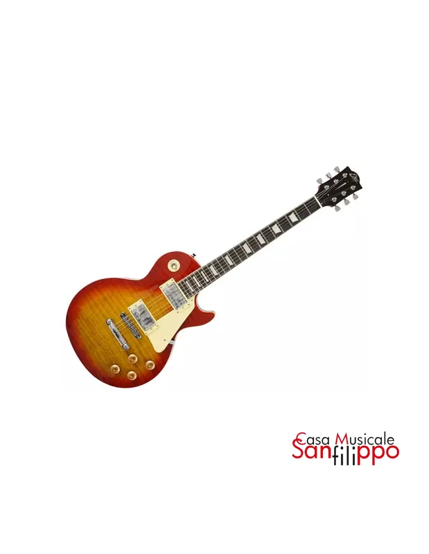Eko VL480 Aged Cherry Sunburst Flamed