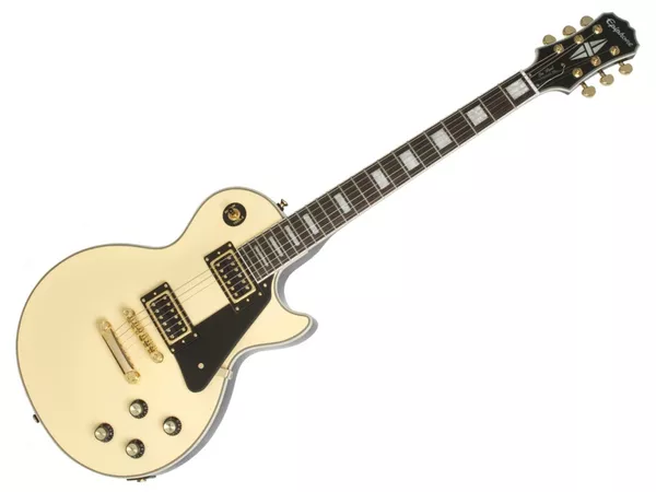 EPIPHONE Les Paul Custom Black Back Antique Ivory