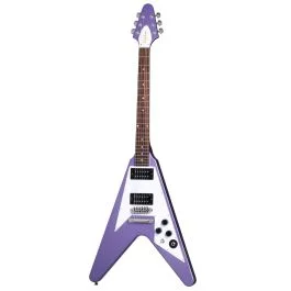 Chitarra Elettrica Epiphone Kirk Hammet 1979 Flying V purple con custodia