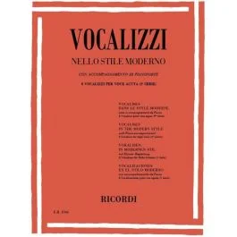 Vocalizzi nello Stile Moderno – Voce Acuta