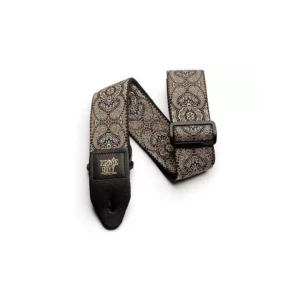 Ernie Ball 4163 Jacquard Guitar Strap Gold & Black Paisley Tracolla