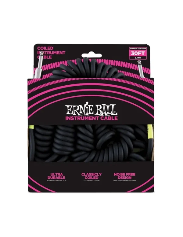 Ernie Ball 6044 Cavo Spirale Black 9 M