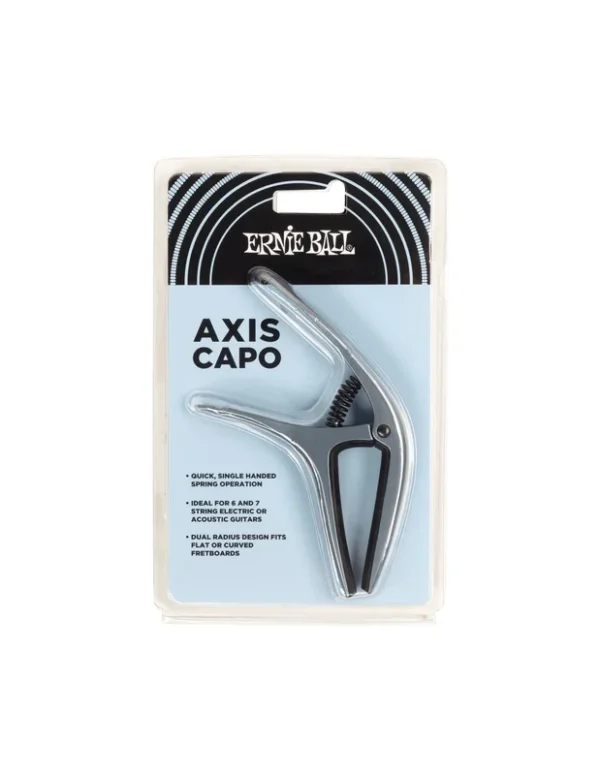 Ernie Ball 9607 Axis Capo Blue Steel Capotasto Per Chitarre 6/7 Corde
