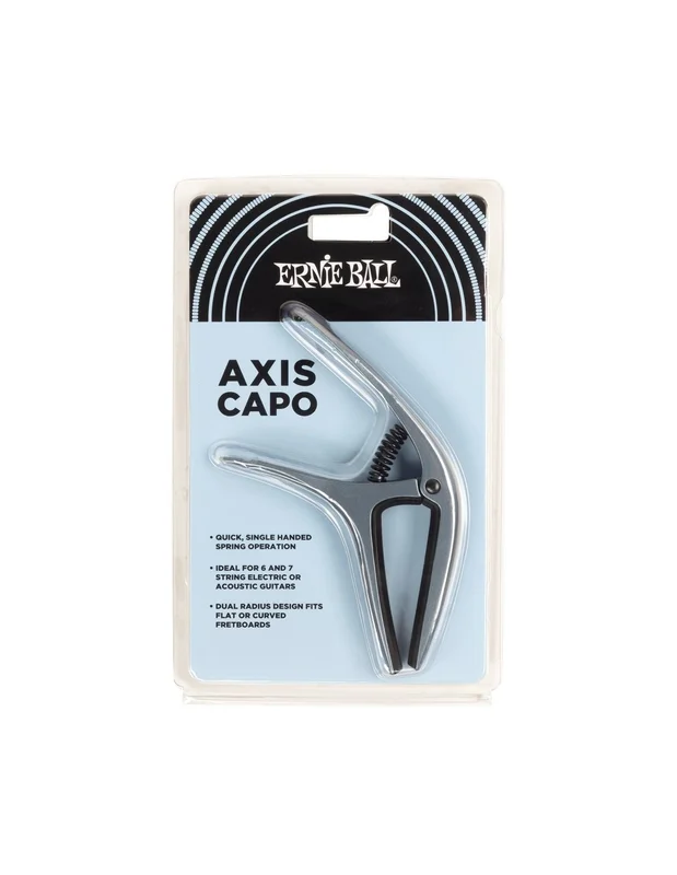 Ernie Ball 9607 Axis Capo Blue Steel Capotasto Per Chitarre 6/7 Corde
