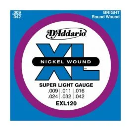 Daddario exl120 super light 9-42