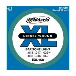 Daddario exl158 baritone guitar light 13-62
