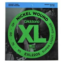 Daddario exl220s short scale 40-95