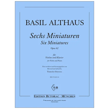 Althaus, B.: Sechs Miniaturen Op. 62