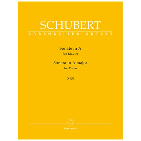 Schubert, F.: Sonate A-Dur D 959