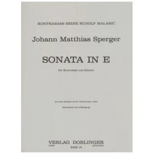 Sperger, J. M.: Kontrabasssonate E-Dur