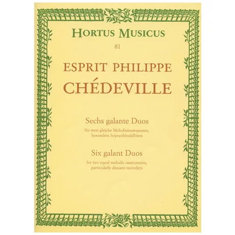 Chédeville, E. P.: 6 galante Duos