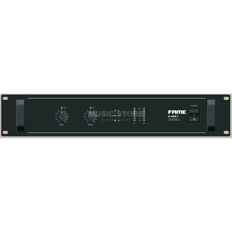 Fame A-400 II Studio Amplifier 2×150 Watts At 4 Ohms