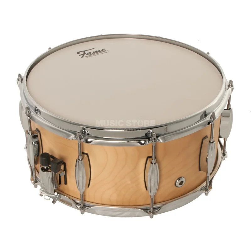 Fame FCSM1465 Custom Maple Snare 14″x6,5″ Matt Clear Laquer