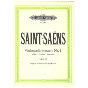 Saint-Saens, C.: Violoncellokonzert Nr. 1 Op. 33 a-moll (Urtext)